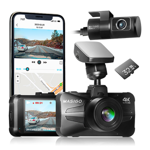 MASIGO A340D 4K Dash Cam Front and Rear WiFi GPS 32GB SD Card included
