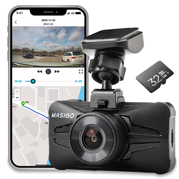 MASIGO A330 2.5K 60FPS WiFi GPS 32GB SD Card Included